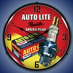 Autolite Resistor Spark Plugs LED Backlit Clock