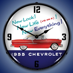 1955 Chevrolet New Look LED Backlit Clock